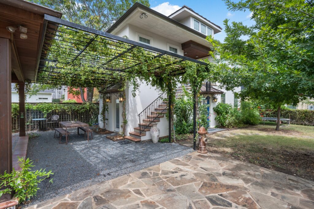 Austin real estate photography featuring the exterior of a luxury downtown property with modern architecture and professional exterior real estate photography.