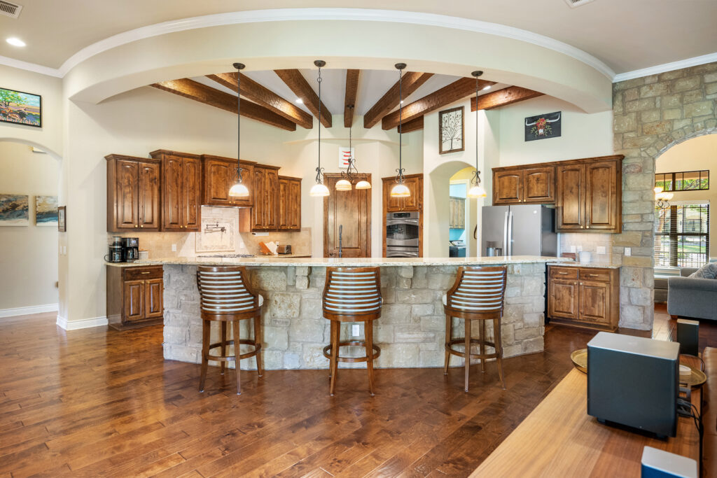 Luxury kitchen in a Central Texas home photographed by ATXPhotoDude, a professional real estate photographer specializing in luxury home and architectural photography.