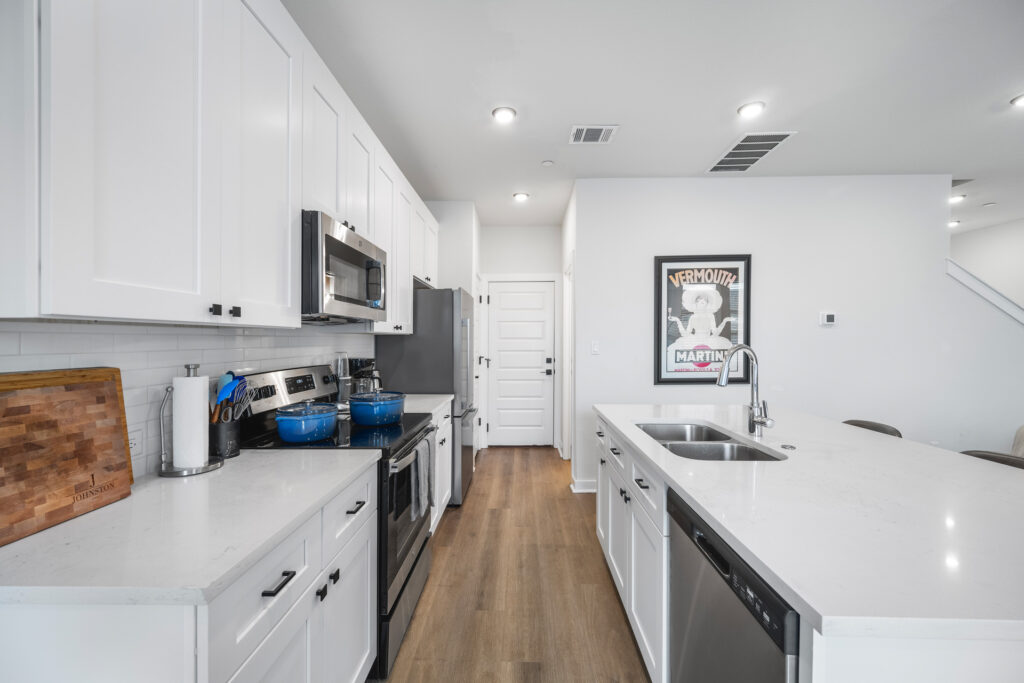 Luxury kitchen real estate photography in Round Rock Texas