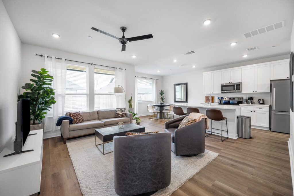 Open floor plan real estate photography in Round Rock Texas