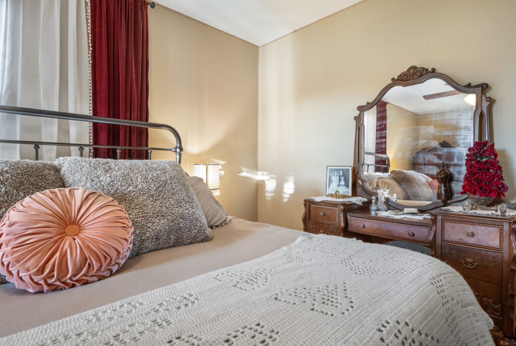 Spacious primary bedroom in a Round Rock home photographed by ATXPhotoDude, a professional real estate photographer serving Central Texas.