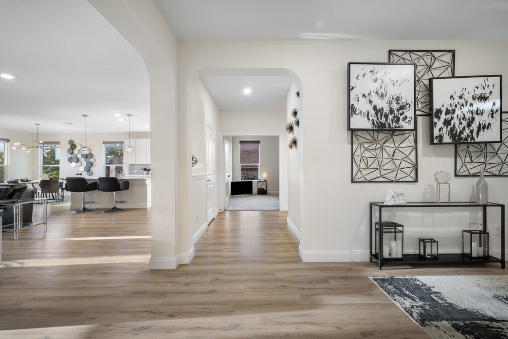 Luxury open-concept living space in a Round Rock home photographed by ATXPhotoDude, a professional real estate photographer serving Central Texas.